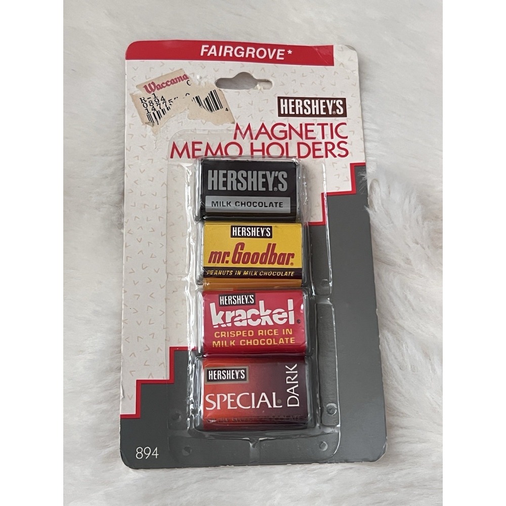 Vintage Hershey Refrigerator Magnets Candy Bar Milk Dark Chocolate Mr. Goodbar